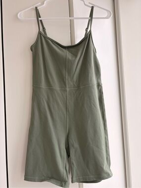 Aritzia Wilfred Atheltic Romper- Adjustable Straps | Biker Shorts one piece